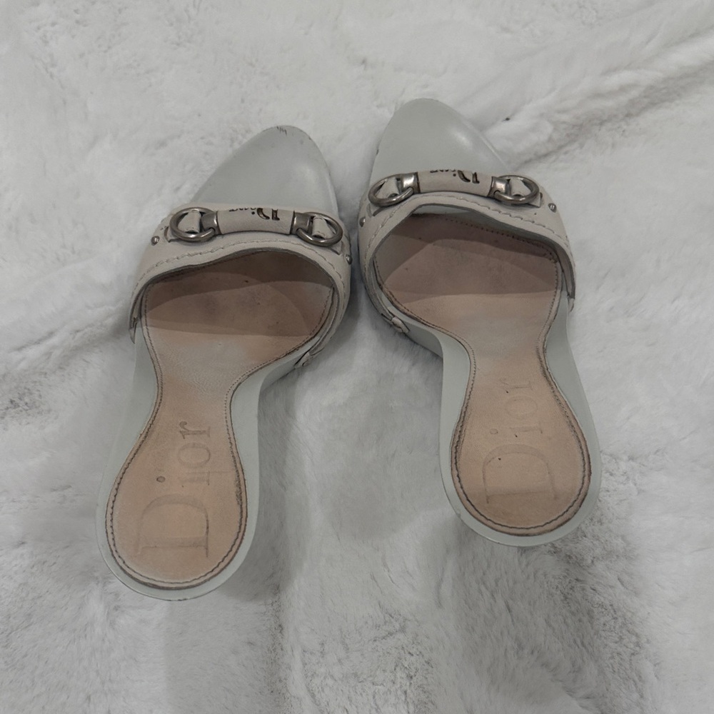 Dior Women's Silver Mules